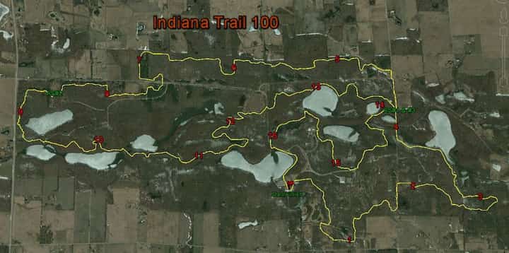 Photo du parcours de Indiana Trail 100 2027