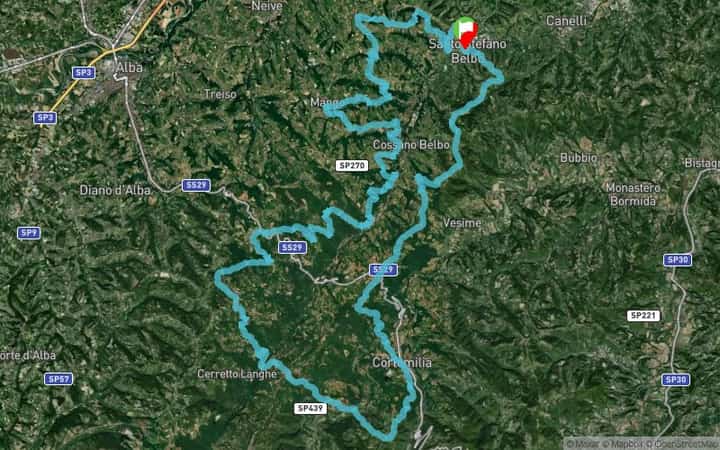 Photo du parcours de Ultra Trail delle Langhe 2026