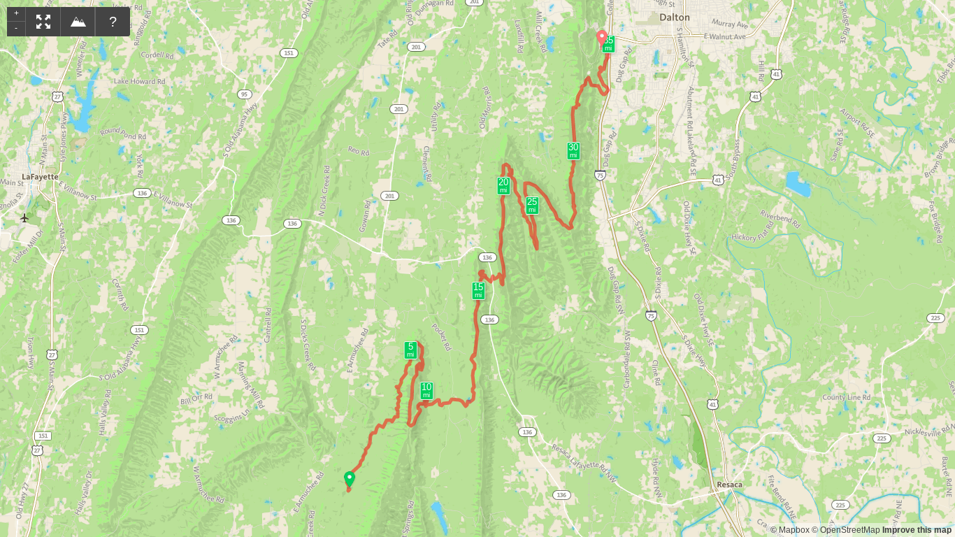 Photo of the Georgia Jewel 35mi 2026 course