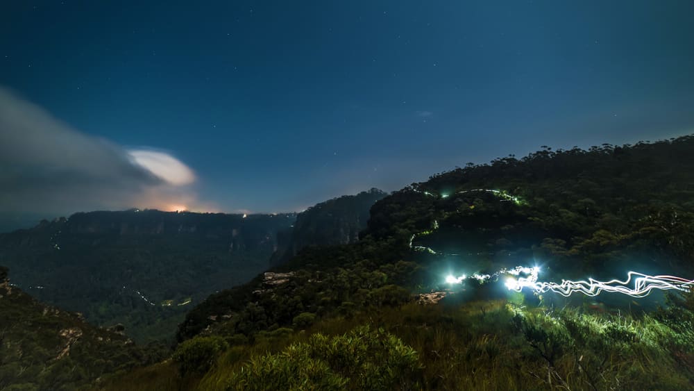 Ultra-Trail Australia - UTA100, 101 km — le parcours dont cette page mesure les 16 tronçons