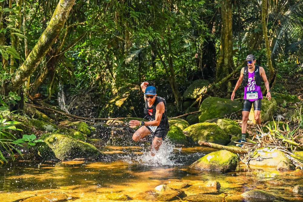 Paraty Brazil - PTR 17, 17 km — le parcours dont cette page mesure les 3 tronçons