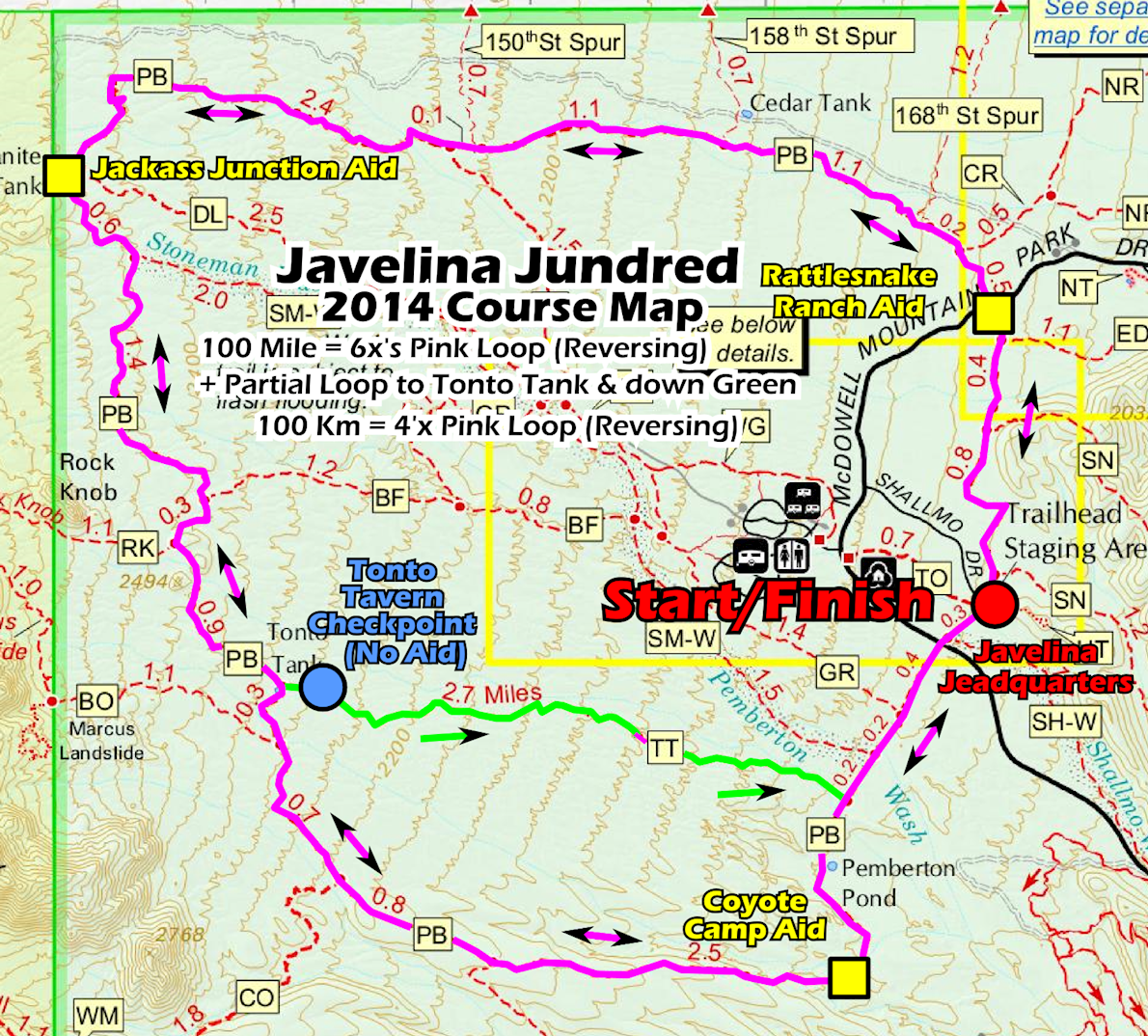 Cover photo of Javelina Jundred 100 miler 2026 — 158 km, 1688 m elevation gain